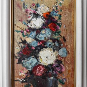 Blue flowers / B. Nazarenko / 2014 / 35x20 / Canva, Oil