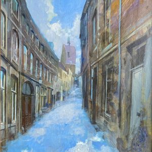 The sky will be peaceful everywhere / A. Pogribnyy / 2022 / 40x30 / Canva, Acrilic